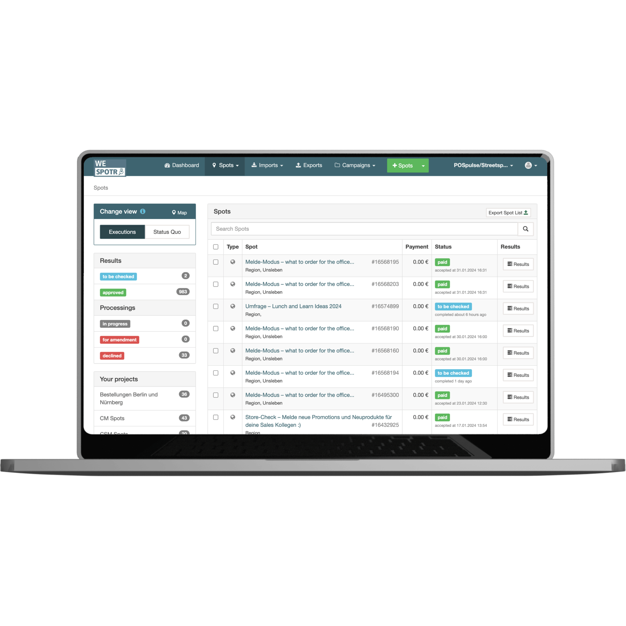 WeSpotr Backend
